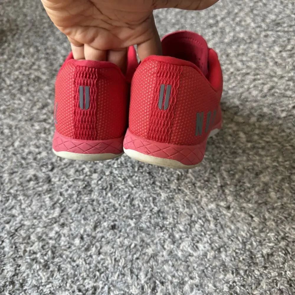 Nobull Womens Size 9 Outwork SuperFabric Trainer Red Athletic Shoe Sneaker READ